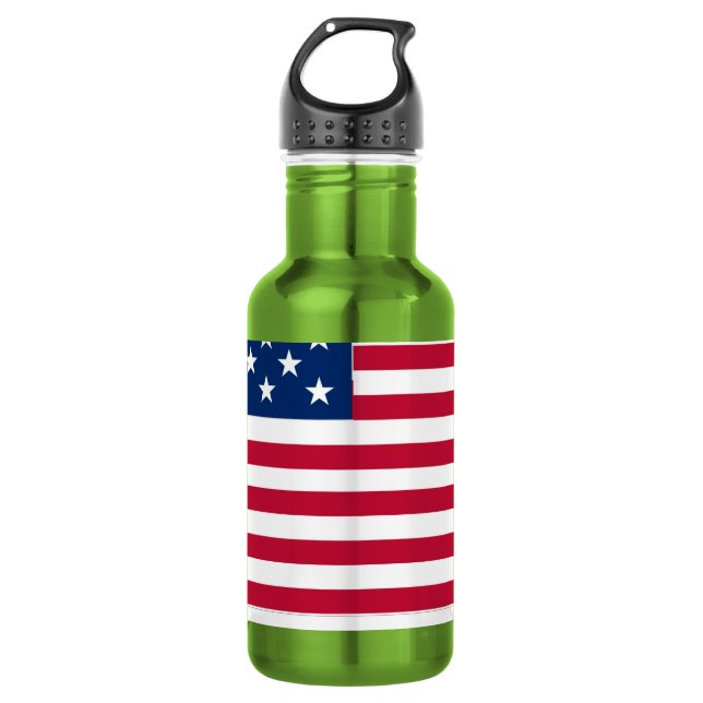 American USA Flag Pride Design 532 Ml Water Bottle (Front)