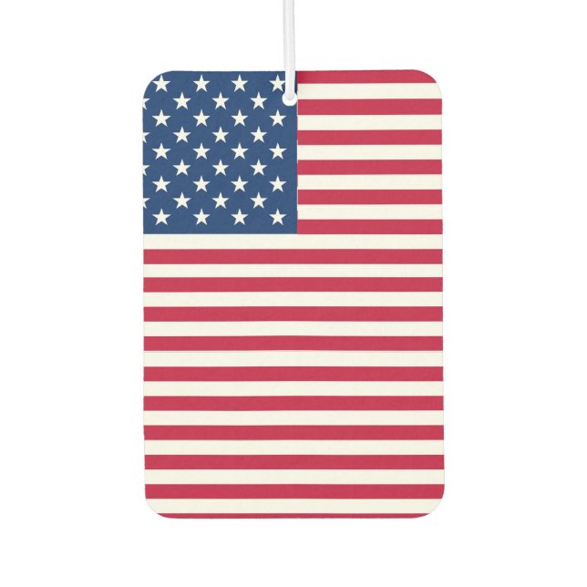 American USA Flag Pride Design-76353 Car Air Freshener (Front)