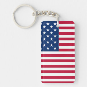 American USA Flag Pride Design-76353 Key Ring