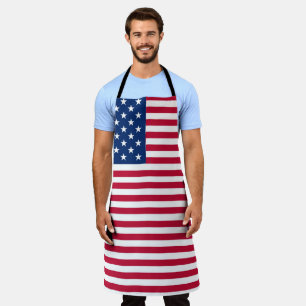 American USA Flag Pride Design Apron