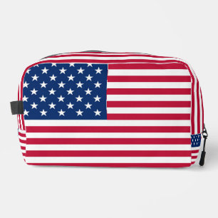 American USA Flag Pride Design Dopp Kit