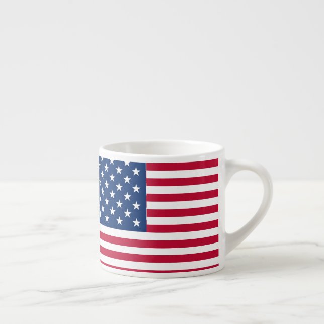 American USA Flag Pride Design Espresso Cup (Right)