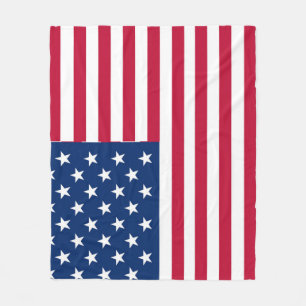 American USA Flag Pride Design Fleece Blanket
