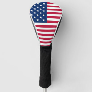 American USA Flag Pride Design Golf Head Cover