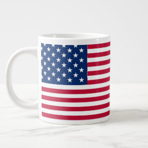 American USA Flag Pride Design Large Coffee Mug