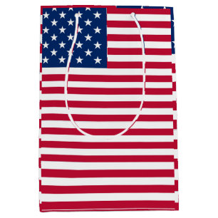 American USA Flag Pride Design Medium Gift Bag