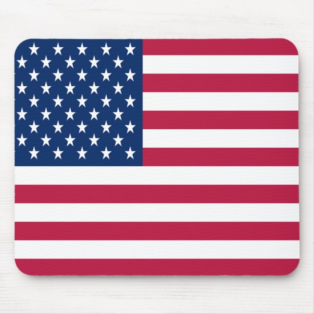 American USA Flag Pride Design Mouse Mat (Front)