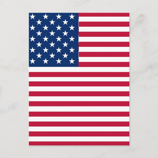 American USA Flag Pride Design Postcard (Front)
