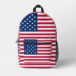 American USA Flag Pride Design Printed Backpack