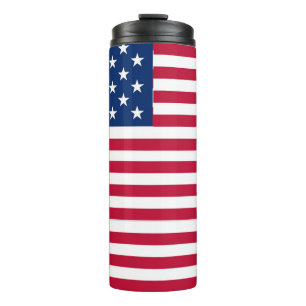 American USA Flag Pride Design Thermal Tumbler