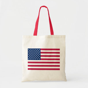 American USA Flag Pride Design Tote Bag