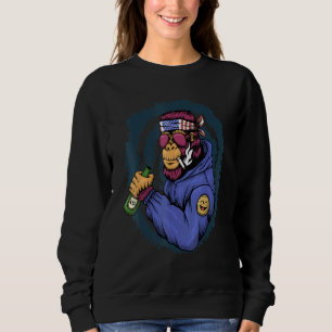 American Usa Gorilla July 4th Patriotic Red White Sweatshirt