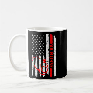 American VA Nurse Stethoscope Cool Black History M Coffee Mug