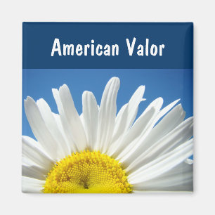 American Valour magnets Veterans Daisy Blue Sky