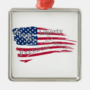 American Values Metal Tree Decoration