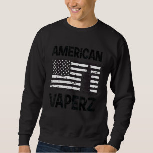 American Vaperz American Flag with Vape Device Sweatshirt