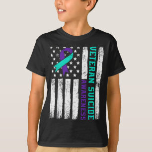 American veteran awareness month america flag T-Shirt