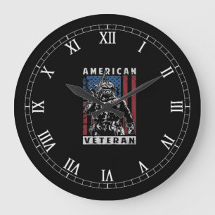 American Veteran Large Clock