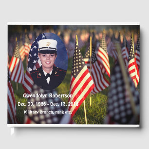  American Veteran Memorial Guest Book