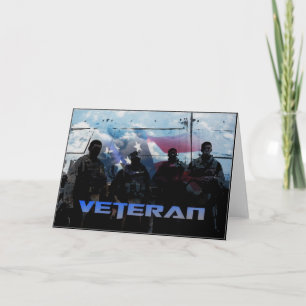 American Veteran Military Greeting Card