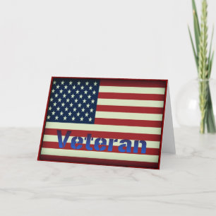 American Veteran Military Greeting Card