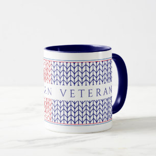 "AMERICAN VETERAN" Navy Combo Mug