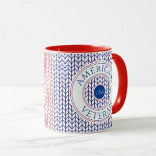 AMERICAN VETERAN Red Combo Mug