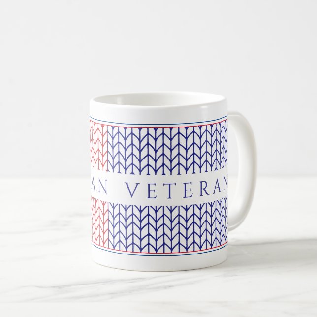"AMERICAN VETERAN" White Mug (Front Right)
