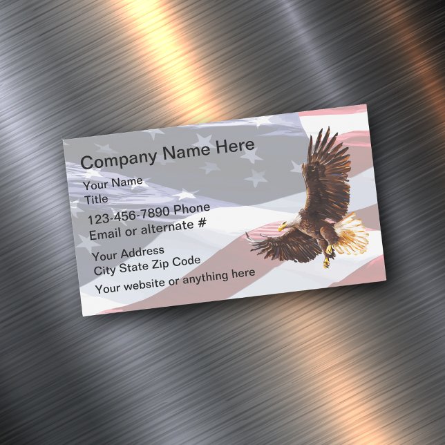 American Veterans Eagle Business Magnets (Creator Uploaded)