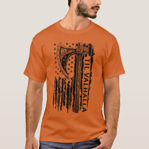 American Viking Ae Flagil Valhalla Norse Mythology T-Shirt