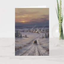 American Village Sleigh Ride Christmas Eve Card