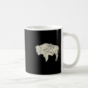 American Vintage Buffalo Men Women Silhouette Love Coffee Mug