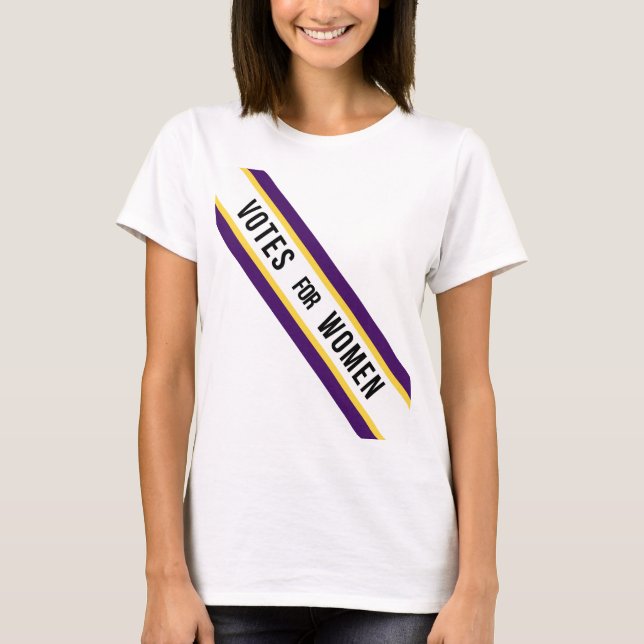 American Votes For Women Suffragette Sash T-Shirt (Front)