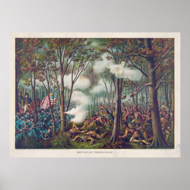 American War of 1812 Battle of Tippecanoe Poster (Front)