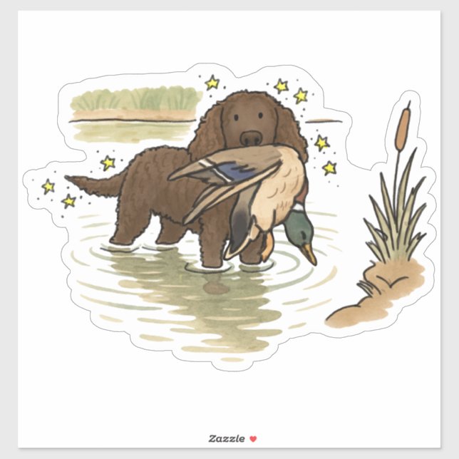 American Water Spaniel Car Decal (Sheet)