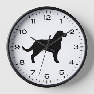 American Water Spaniel Dog Breed Silhouette Clock