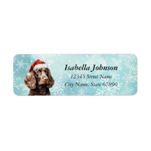 American Water Spaniel Dog Return Address Labels