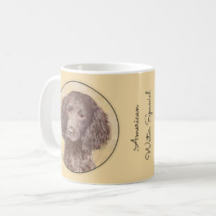 American Water Spaniel Painting - Original Dog Art Coffee Mug