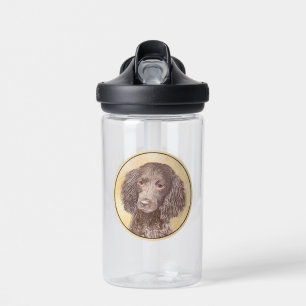 American Water Spaniel Painting - Original Dog Art Water Bottle