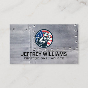 American Welder   Metal Rivets Business Card