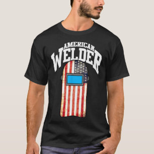 American Welder Us Flag Welding Hood Gift  Bq13f T-Shirt