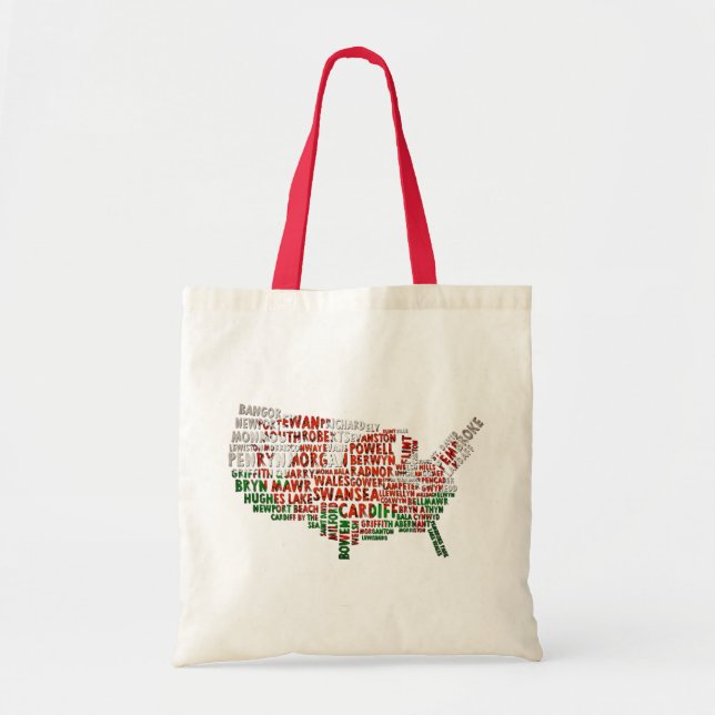 American Welsh Red Dragon Tote Bag (Front)