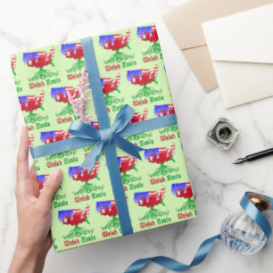 American Welsh Roots Wrapping Paper