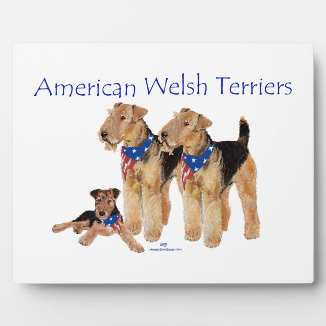 American Welsh Terriers Plaque (Front)