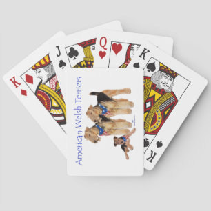 American Welsh Terriers Playing Cards