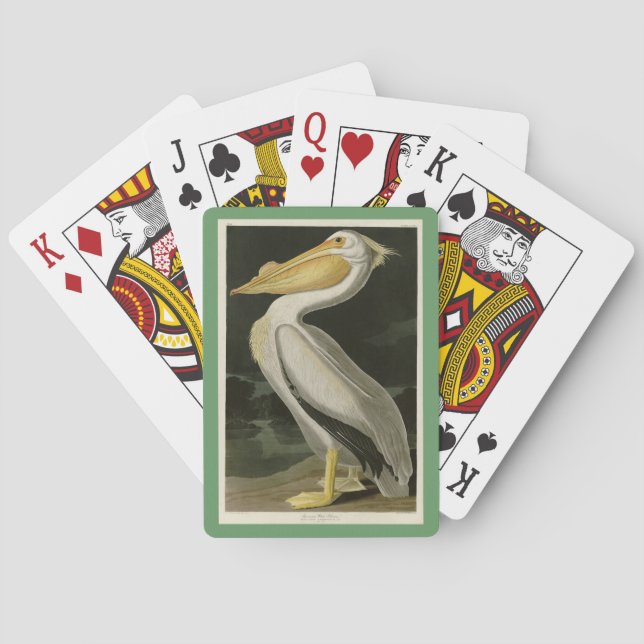 American White Pelican, Audubon's Birds of America Playing Cards (Back)