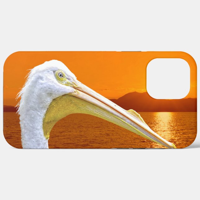American White Pelican sunset in Corfu  Case-Mate iPhone Case (Back (Horizontal))