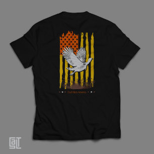 American Wild Turkey Flag Thanksgiving Sports Hunt T-Shirt