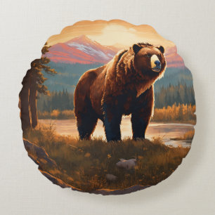 American Wildlife Wonders – Bald Eagle, Round Cushion