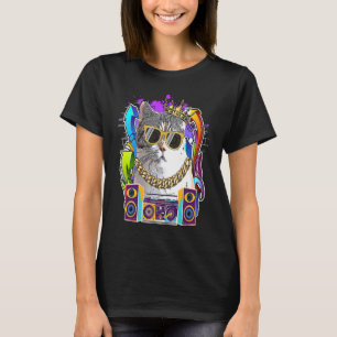 American Wirehair Cat Hip Hop 90s Rap Music T-Shirt